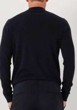 PROFUOMO e coltrui pullover mock neck merino donkerblauw Outlet