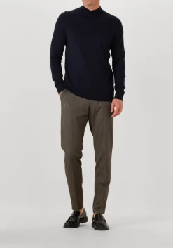 PROFUOMO e coltrui pullover mock neck merino donkerblauw Outlet