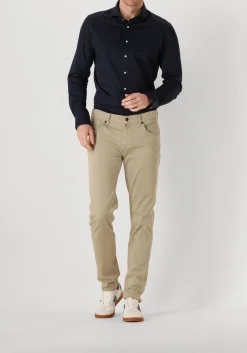 PROFUOMO e klassiek overhemd shirt x-cutaway japanese knitted donkerblauw Best