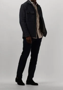 PROFUOMO e overshirt overshirt twill n donkerblauw