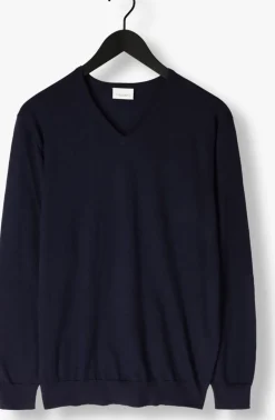 PROFUOMO e trui pullover v-neck donkerblauw Discount
