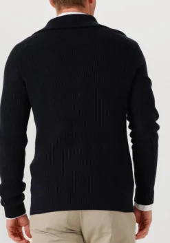 PROFUOMO e trui pullover half zip donkerblauw Hot