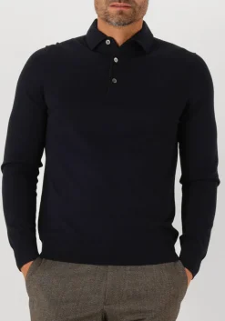 PROFUOMO e trui polo onepiece luxury basic donkerblauw Discount