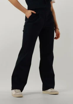 RUBY TUESDAY e wijde broek relena straight leg pants with zipper at side donkerblauw Online