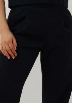 RUBY TUESDAY e wijde broek relena straight leg pants with zipper at side donkerblauw Online