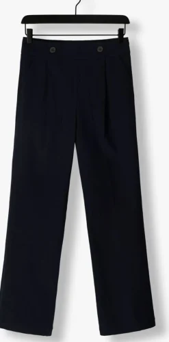 RUBY TUESDAY e wijde broek relena straight leg pants with zipper at side donkerblauw Online