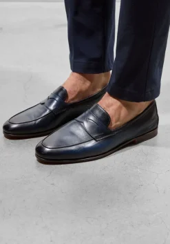 SANTONI e loafers carlos donkerblauw Best