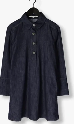 SECOND FEMALE e mini jurk dera denim tunic dress donkerblauw Online