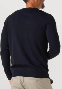 STEFANO LAURAN e trui crew donkerblauw Clearance