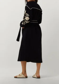 STELLA FOREST e midi jurk e24ro012 donkerblauw New