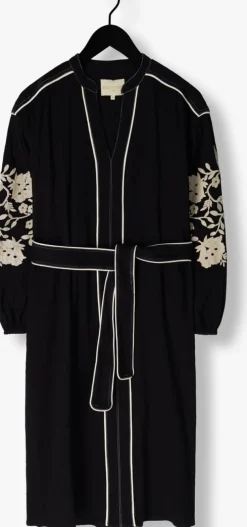 STELLA FOREST e midi jurk e24ro012 donkerblauw New