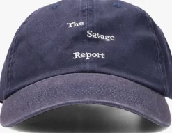 THE SAVAGE REPORT e pet cap donkerblauw Online