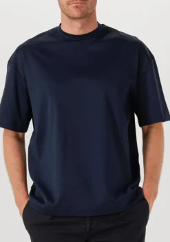 VALENZA e t-shirt 1026 interlock supima oversized t shirt donkerblauw Outlet
