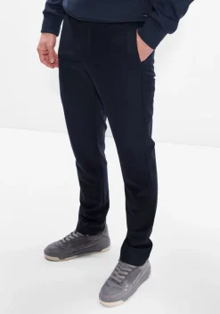 WAHTS e pantalon brett stretch wool donkerblauw Sale