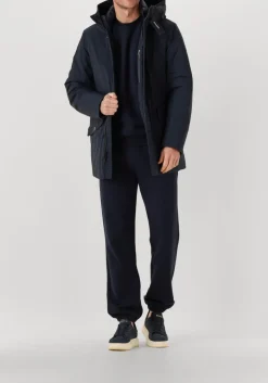 WOOLRICH e joggingbroek logo interlock sweatpant donkerblauw Best