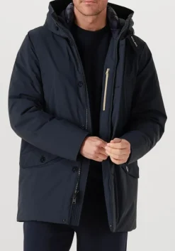 WOOLRICH e parka's stretch arctic parka donkerblauw