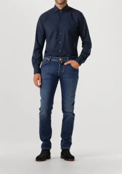 XACUS e klassiek overhemd 11220 mop721ml donkerblauw Discount