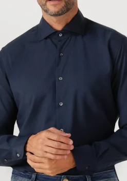 XACUS e klassiek overhemd 11220 mop721ml donkerblauw Discount