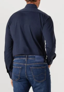 XACUS e klassieke overhemden active shirt 520ml donkerblauw Best