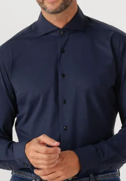 XACUS e klassieke overhemden active shirt 520ml donkerblauw Best