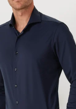 XACUS e klassiek overhemd active shirt 558ml donkerblauw Clearance