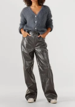 AMAYA AMSTERDAM donkergrijze vest roos knitwear donkergrijs Clearance