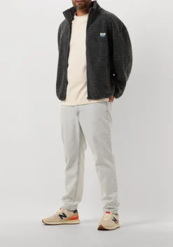 AMERICAN VINTAGE donkergrijze vest hoktown zip donkergrijs Discount