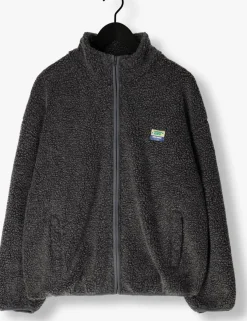 AMERICAN VINTAGE donkergrijze vest hoktown zip donkergrijs Discount