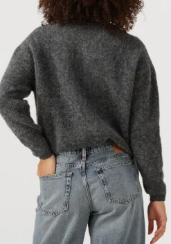 AMERICAN VINTAGE donkergrijze vest vitow cardigan donkergrijs Hot