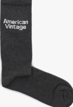 AMERICAN VINTAGE donkergrijze sokken clypsun m donkergrijs Discount