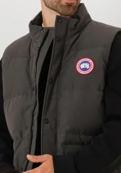 CANADA GOOSE donkergrijze bodywarmer freestyle crew vest 2054m donkergrijs