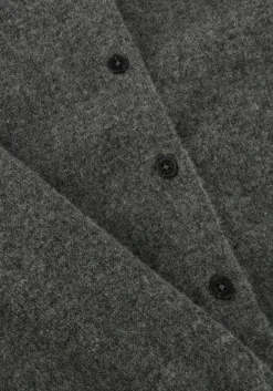 CLOSED donkergrijze trui cardigan with collar donkergrijs Online