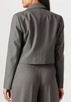 CO'COUTURE donkergrijze blazer liane blazer donkergrijs