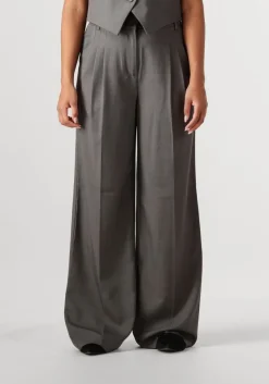 CO'COUTURE donkergrijze pantalon liane pleat pant donkergrijs Discount