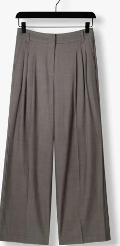 CO'COUTURE donkergrijze pantalon liane pleat pant donkergrijs Discount