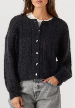 DES PETITS HAUTS donkergrijze vest chouette donkergrijs Best