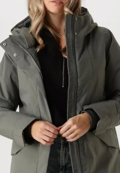 ELVINE donkergrijze gewatteerde jas signy donkergrijs Outlet