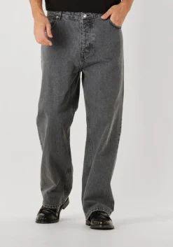 FILLING PIECES donkergrijze straight leg jeans denim pants washed donkergrijs Clearance