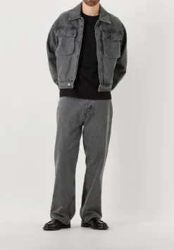 FILLING PIECES donkergrijze spijkerjas denim jack washed donkergrijs Sale