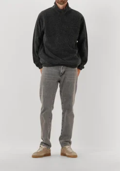 FORÉT donkergrijze forét trui elm half zip sweatshirt donkergrijs Online