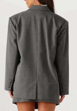 GESTUZ donkergrijze blazer gzpaula melange oz blazer donkergrijs Outlet
