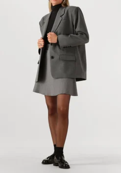 GESTUZ donkergrijze blazer gzpaula melange oz blazer donkergrijs Outlet