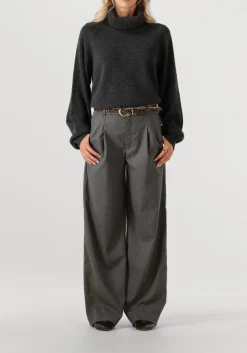 GESTUZ donkergrijze trui manzigz wool rollneck donkergrijs Clearance