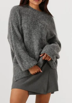 GESTUZ donkergrijze trui gzsasi pullover donkergrijs Clearance