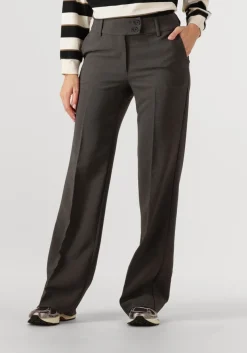 HAUTE L'AMITIÉ donkergrijze haute l'amitié flared broek emerald tall pant donkergrijs Outlet