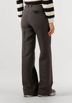 HAUTE L'AMITIÉ donkergrijze haute l'amitié flared broek emerald tall pant donkergrijs Outlet