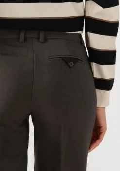 HAUTE L'AMITIÉ donkergrijze haute l'amitié flared broek emerald tall pant donkergrijs Outlet