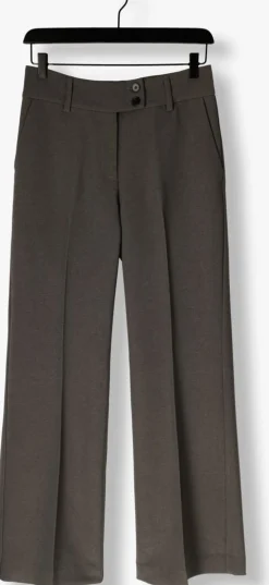 HAUTE L'AMITIÉ donkergrijze haute l'amitié flared broek emerald tall pant donkergrijs Outlet