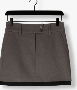 HAUTE L'AMITIÉ donkergrijze haute l'amitié minirok emerald crop skirt donkergrijs Outlet