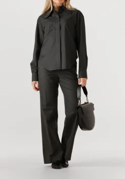 HERSKIND donkergrijze pantalon jack low waist pants donkergrijs